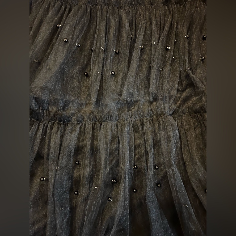 NWTs whimsigoth tulle tiered dress with ruffles and bows XL - Picture 8 of 9